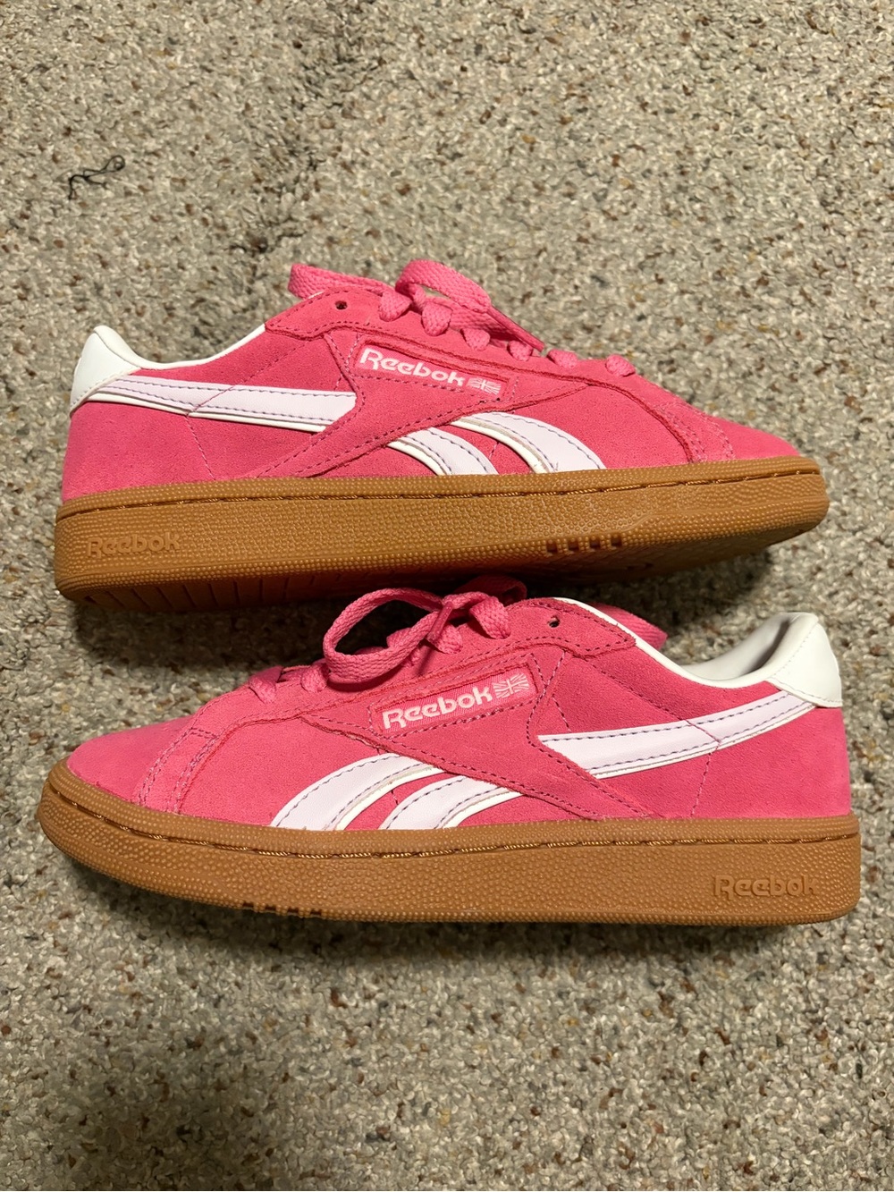 Reebok Pink Suede Classic Sneakers